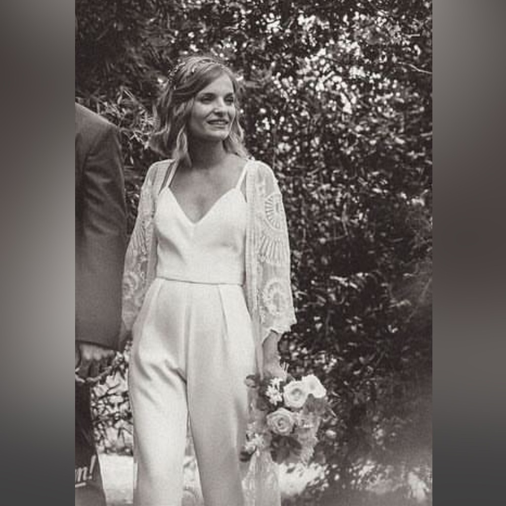 White XS wedding romper